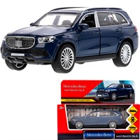 Модель MAYBCHGLS-12-BU MERCEDES-BENZ gls maybach 12 см, двери, багаж, инерц, синий кавансит, Технопарк  в кор.