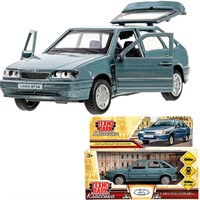 Модель  2114-12-GY LADA -2114 "SAMARA" 12 см, двери, багаж, инерц, мокрый асфальт Технопарк  в кор.