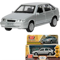 Модель 2114-12-SR-WOD LADA-2114 "SAMARA" 12 см, двери, багаж, инерц, серебрист Технопарк  в кор.
