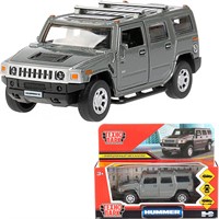 Модель HUM2-12GY Hummer H2 темно-серый Технопарк  в коробке