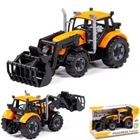 Погрузчик "Прогресс" инерционный оранжевый в коробке 91758 П-Е /12/