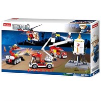 Конструктор Пожарный 38-0811 490 дет.в коробке