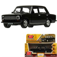 Модель 2101-12-BK ваз-2101 12 см, двери, багаж, инерц, черный, Технопарк  в кор.