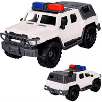 Автомобиль Джип Альфа Полиция с тентом, белый И-8928