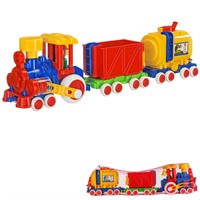 Паровозик Ромашка Детский сад с 2 вагонами С-119-Ф /4/