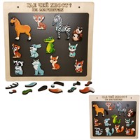 Деревянная Игра Магнитная Где чей хвост? 24 дет. 8305