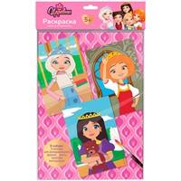 Набор Для Творчества Раскраска в технике скетчинг Царевны Аленка, Соня и Варя Рац-002 Lori