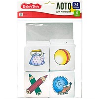 Лото для малышей Крошки 4 карточки, 24 фишки Baby Toys 05612