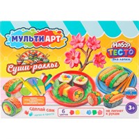 Набор для творчества Тесто для лепки Суши-роллы 24 см MultiArt PDSET-MA120043