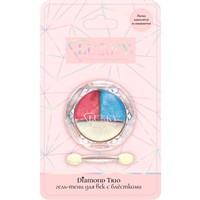 Гель-тени д.век с блёстками 3 цвета Color Pastel аппликатор,3,6гр Т26737