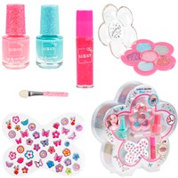 Набор 6цв.тени с блёстками,апп.,2 лака д.ногтей peel-off,блеск д.губ,стикеры д.ногтей Т26329