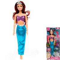 Кукла Карапуз 66001M-14-S-BB София 29см, руки и ноги сгиб., русалка, акс