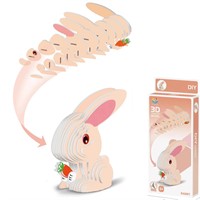 Конструктор картон. P5-46A Заяц в коробке