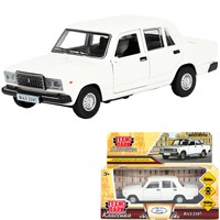 Модель 2107-12-WH ваз-2107 длина 12 см, двери, багаж, инерц, белый Технопарк в кор.