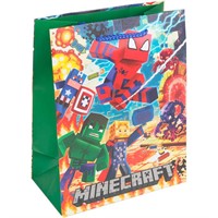 Пакет Чудо праздник матовый м Супергерои+Пиксели PM-132565-MR