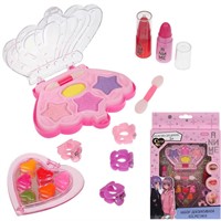 Набор косметики: тени д/век, блеск д/губ, помада, заколки Cool Star 114384-AG-TTG