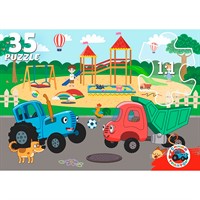 Пазл 35 Макси Синий трактор ПУ35-2901