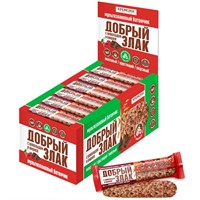 Мультизлаковый батончик с вишней и молочным шоколадом 19г цена за шт(24 шт в уп) КН10182 ДОБРЫЙ ЗЛАК