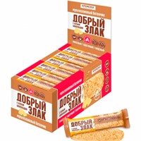 Мультизлаковый батончик с белым шоколадом, 19г цена за шт (24 шт за упак) КН10057 ДОБРЫЙ ЗЛАК