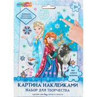 Набор для творчества Картина наклейками Снежная принцесса MultiArt PICSTICK-122839