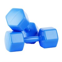 Гантели пластмассовые 0,5 кг 2шт с наполнителем У981 /10/