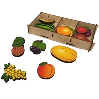 Деревянный Набор Фрукты на магнитах 15 дет. 8405