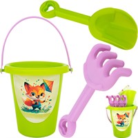 Песочный набор КРОКОТАМ Лисёнок 3 предмета ПН9-З зелено-сиреневый /30/