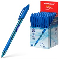Ручка шариковая синяя  Dolphin Stick&Grip Classic 1.2 48188 /Erich Krause/