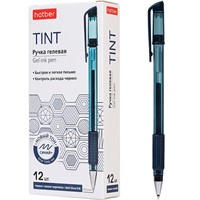 Ручка гелевая Темно-синяя Tint 0,5 мм с резиновым грипом GP_083464