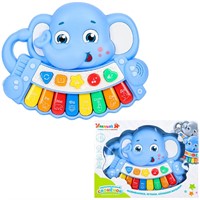 Пианино ZYE-E0307 Умный Я Слоненок, подсветка, звук в коробке