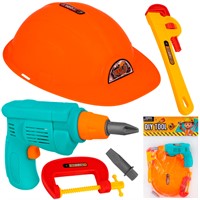 Набор инструментов 555 с каской в пак.