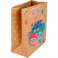 Пакет Чудо праздник крафт l, 26*32*10 см PKL-118588-ML