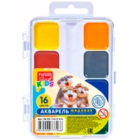 Акварель 16 цв. FORUM Office Collection KIDS мед. б/к FA-EV-116-R