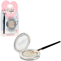 Гель тени д.век с блёстками и голограф.звёздочками,цвет белый,с аппликатором,1,7 г Т25832