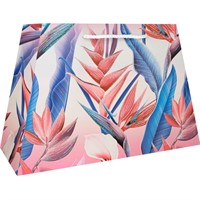 Пакет 29,5х19х12см с блестками Цветы 141V-971