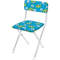 Стульчик СТУ3/2 совята на синем мягкий /Ника/