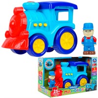 Каталка паровозик.25+ песен, стихов и звуков. Синий Трактор B1968099-R