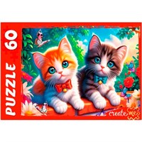 Пазл 60 Котята с бантиками УК60-0223