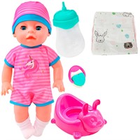 Пупс Miss Kapriz MK1972O-1A 35 см. с музык. горшком и аксесс. в пак.