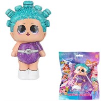 Игрушка антистресс Сквиш малыш, девочка с голубыми волосами Супер Жим JN-SFP06-LRU