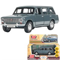 Модель 2102-12-GY-WOD Ваз-2102 12 см, двери, багаж, инер, серый Технопарк