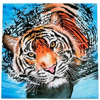 Набор для творчества Алмазная мозаика 30х30 см Тигр в воде НД-1051