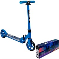 Самокат двухколесный синий колеса 145 мм 141V-1123