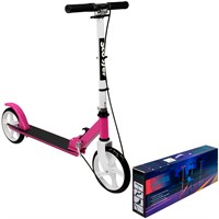 Самокат двухколесный розовый колеса 200 мм 141V-1127