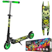 Самокат двухколесный Dvizhok зеленый колеса 145 мм 141V-1113