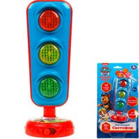 Игрушка на батарейках СВЕТОФОР Щенячий Патруль 35песен,стихов,звуков.свет HT878-R5