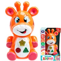 Игрушка на батарейках Сказочник Жираф 25 + песен,сказок и загадок Умка HT1383-R