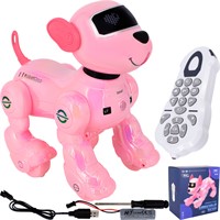 Собака на радиоуправлении BG1533-G розовый в кор.