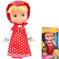 Кукла Карапуз 83033-N25 Маша и Медведь Маша 25 см озвуч, горох