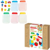 Деревянная Игра на липучках Цвет в банке 06001